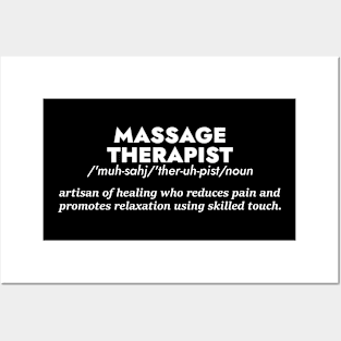 Massage Therapist Definition - Dectionary Style Posters and Art